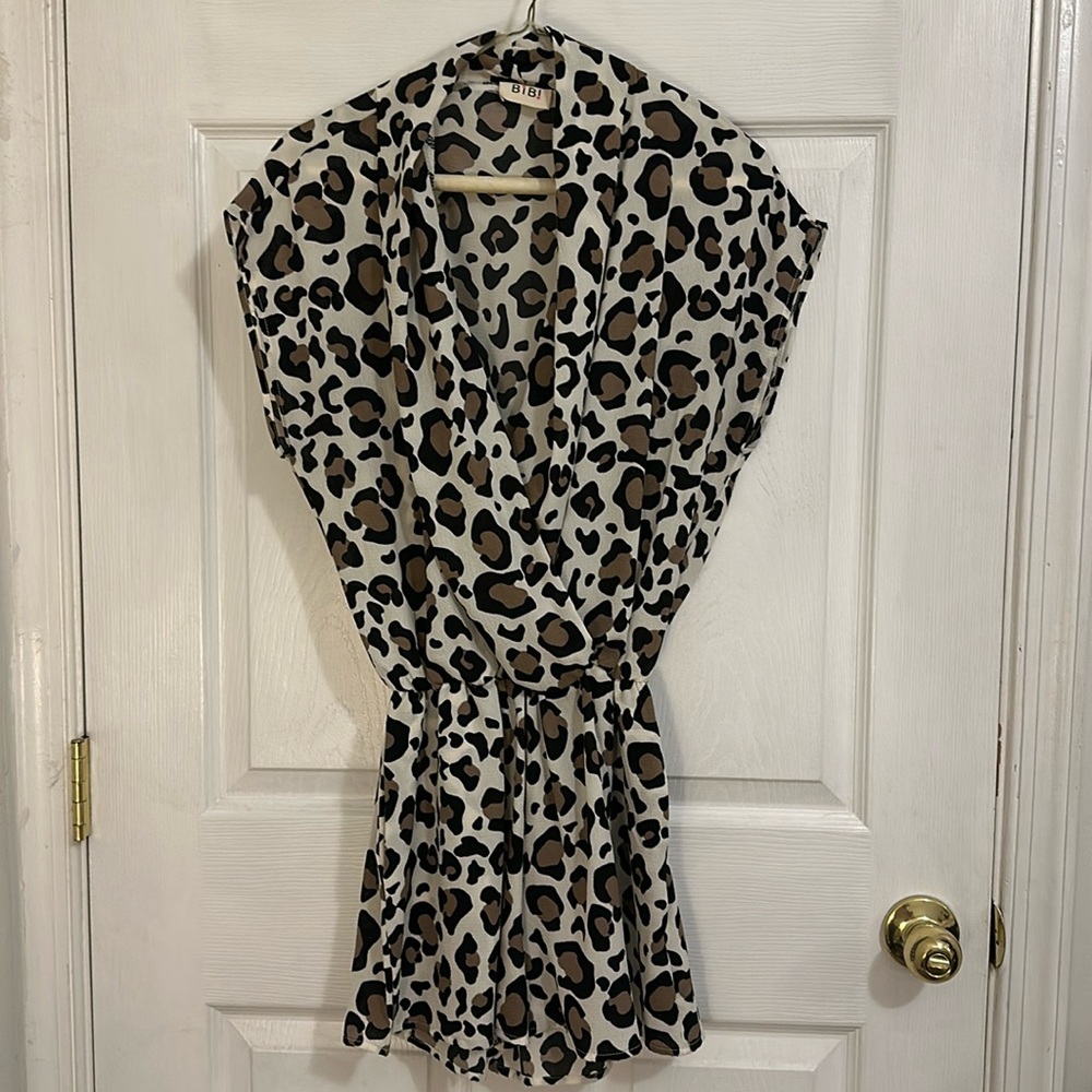 Animal Print Romper